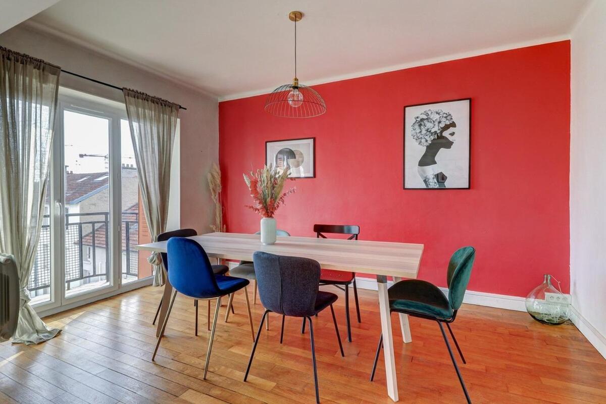 Ferienwohnung Le Contemporain ~ Balcon ~ Parking Dijon Exterior foto
